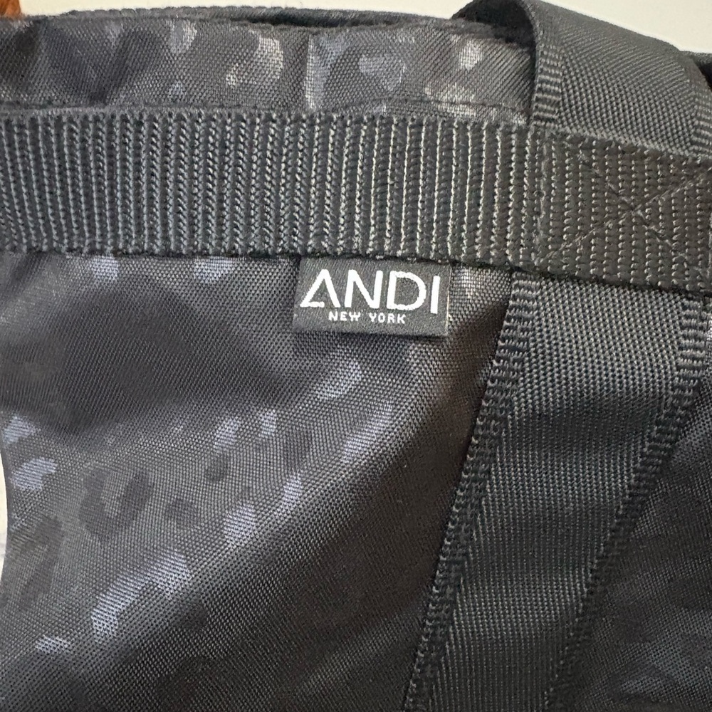 Andi Black Leopard Woman’s Tote Bag - Picture 2 of 10